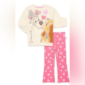Lady and the Tramp Toddler Girls Long Sleeve Graphic Sweatshirt and Leggings Set